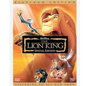4/$25 The Lion King (Two-Disc Platinum Edition DVD) - Used